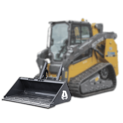 XCMG XC7-TV12 compact track loader with bucket attachment, shown isolated on a transparent background. Ideal for heavy-duty construction and landscaping tasks.