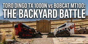 Toro Dingo TX 1000N vs Bobcat MT100 mini skid steer comparison on a Colorado jobsite